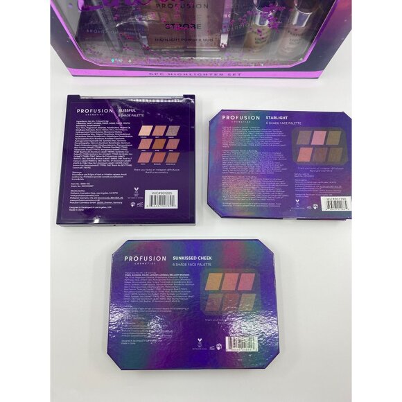 New PROFUSION Hightlighter Cheek Face Eye Makeup Set - Picture 2 of 9